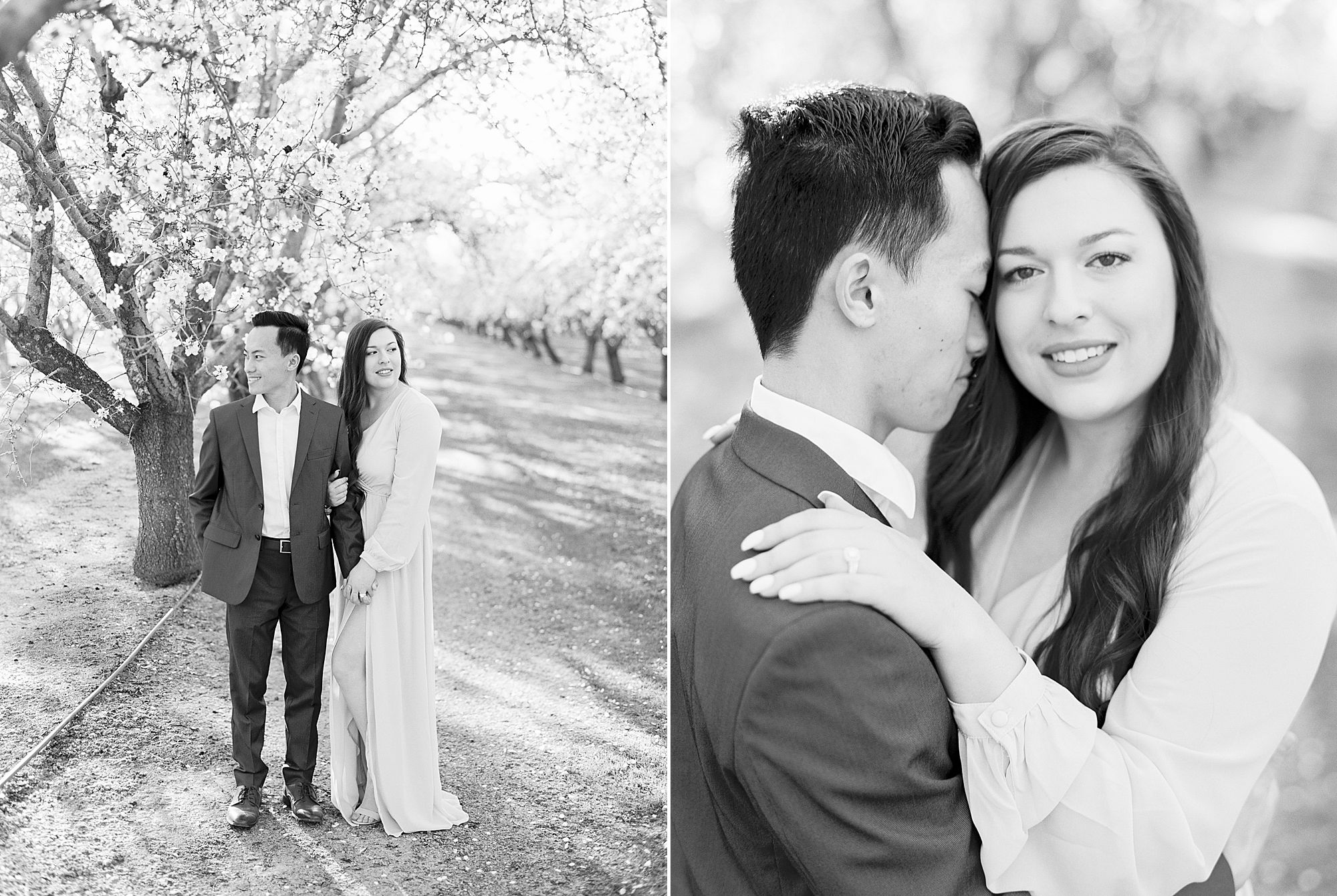 Almond Orchard Engagement Session - Caley and Tyler - Lone Oak Wedding - Ashley Baumgartner - Almond Blossom_0011.jpg