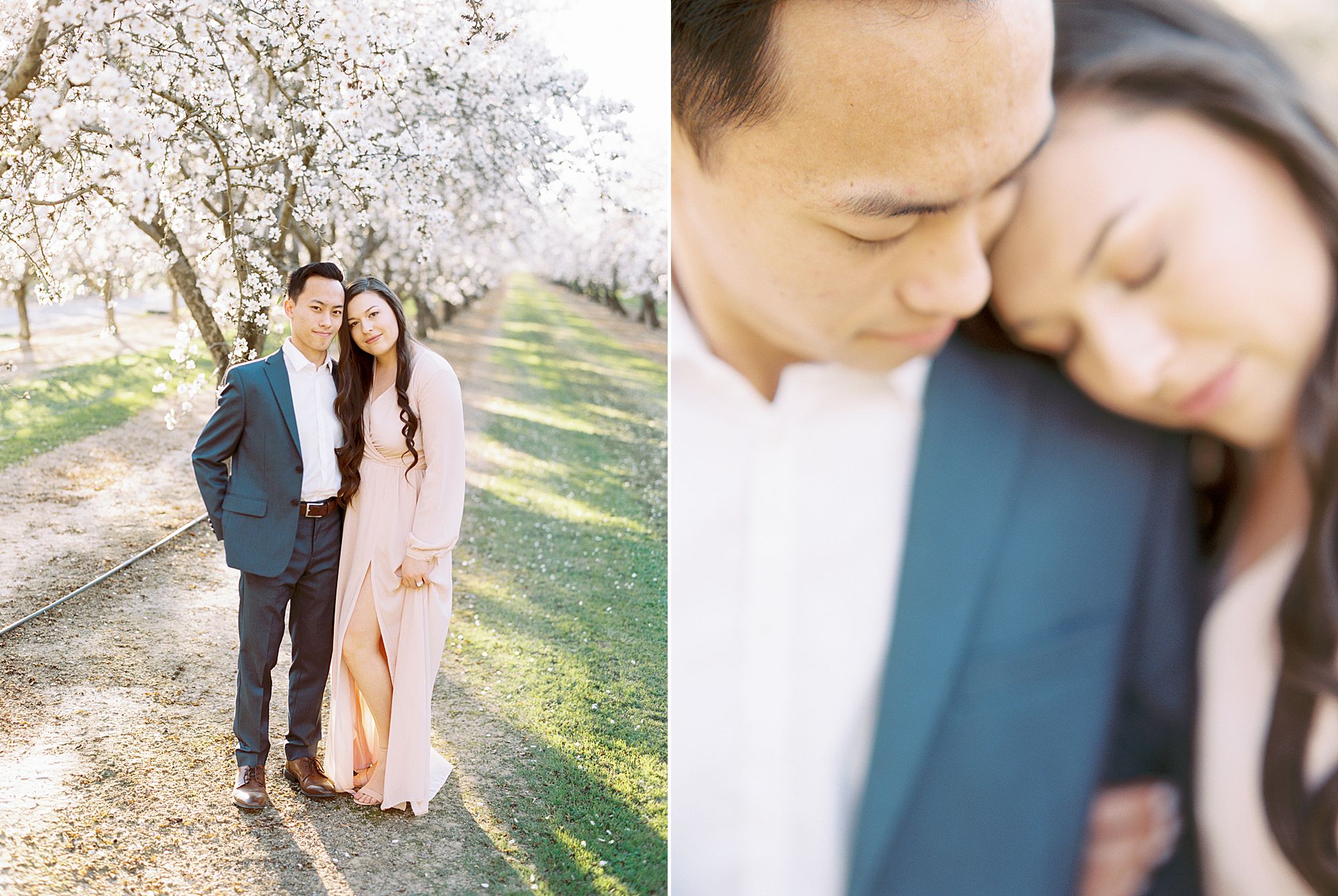 Almond Orchard Engagement Session - Caley and Tyler - Lone Oak Wedding - Ashley Baumgartner - Almond Blossom_0013.jpg