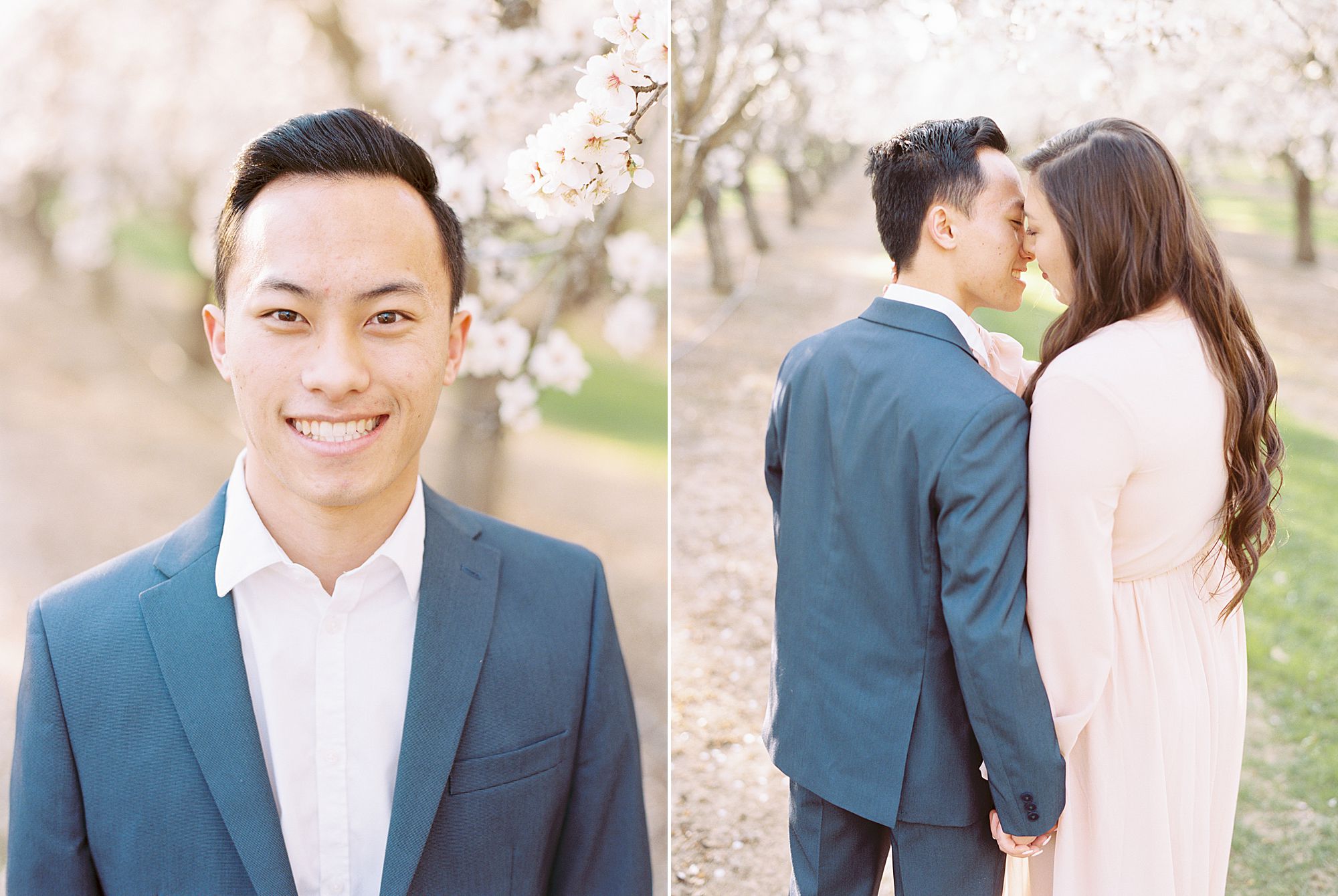 Almond Orchard Engagement Session - Caley and Tyler - Lone Oak Wedding - Ashley Baumgartner - Almond Blossom_0015.jpg