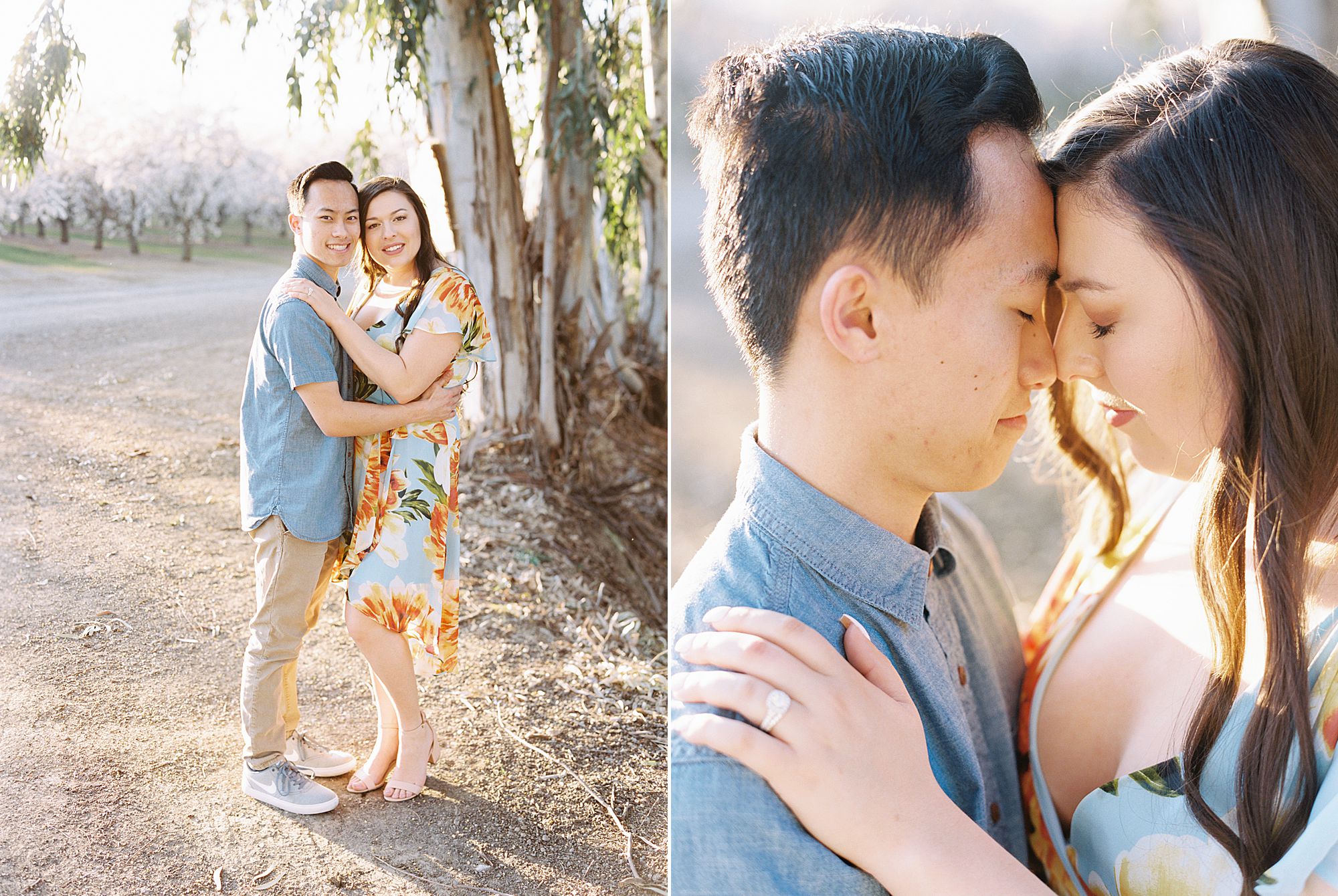 Almond Orchard Engagement Session - Caley and Tyler - Lone Oak Wedding - Ashley Baumgartner - Almond Blossom_0017.jpg