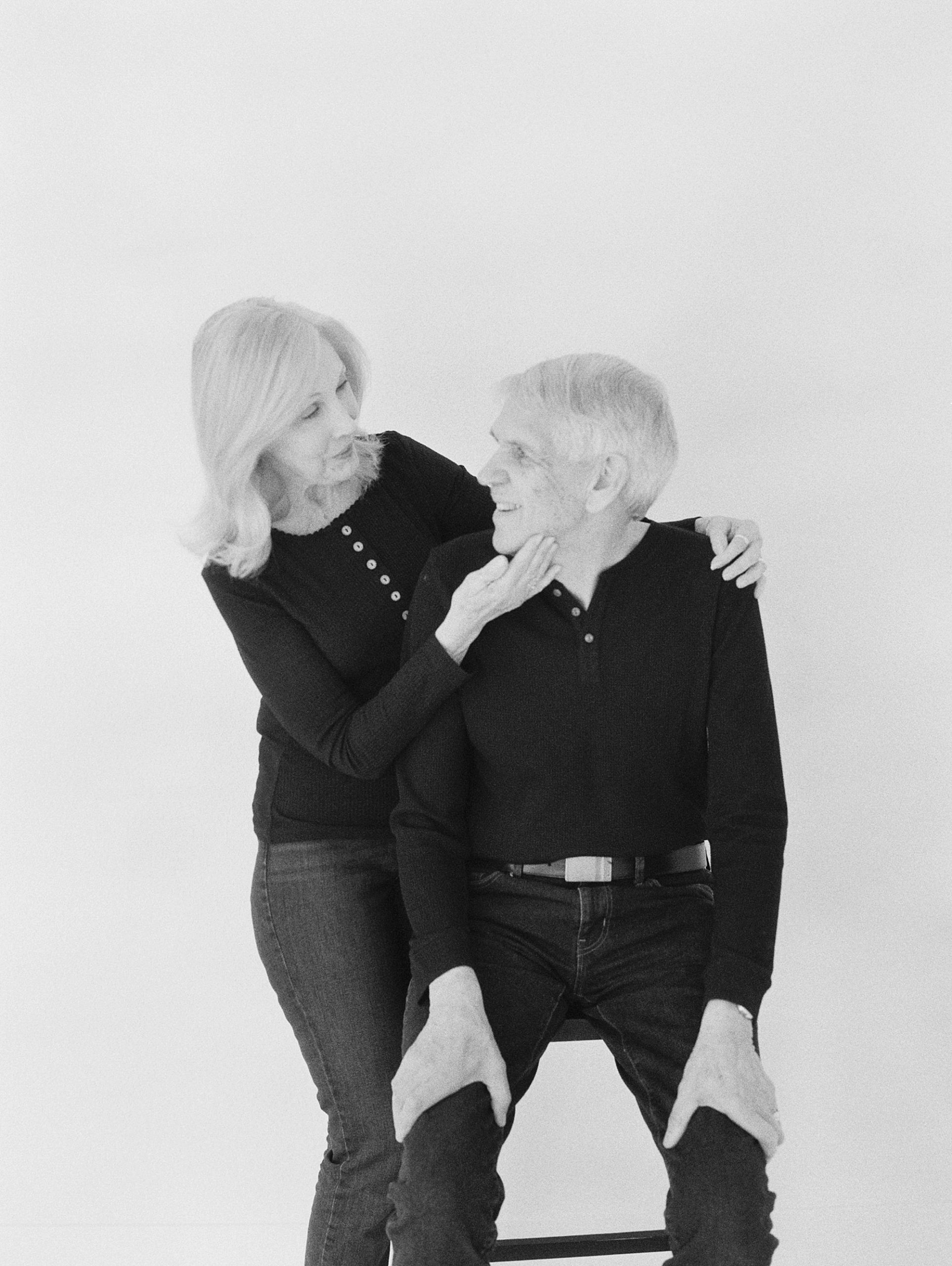 Gramma and Baba and Ellis - Ash Baumgartner - Grandparent Photos - Black and White Film - Alzheimers Legacy_0039.jpg