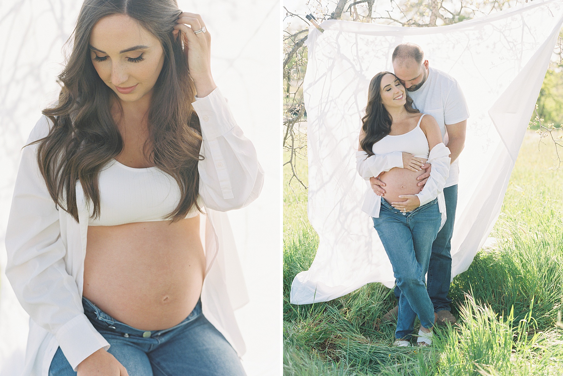 Wildflower Maternity - Folsom Maternity - Amy and Josh - Ash Baumgartner - Film Maternity Photos - Sacramento Photographer_0004.jpg