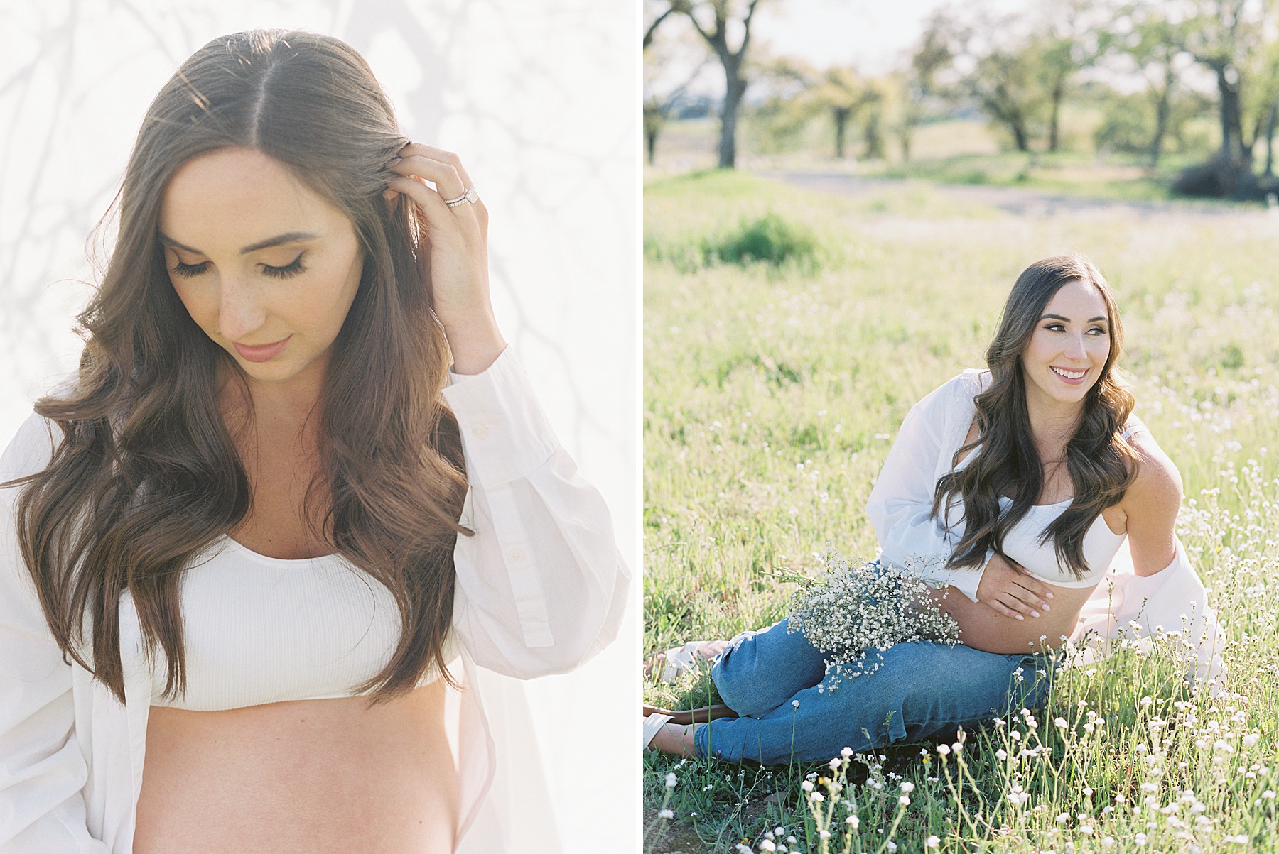 Wildflower Maternity - Folsom Maternity - Amy and Josh - Ash Baumgartner - Film Maternity Photos - Sacramento Photographer_0010.jpg